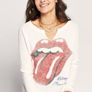 Daydreamer & Free People Collab - Rolling Stones Thermal Tee